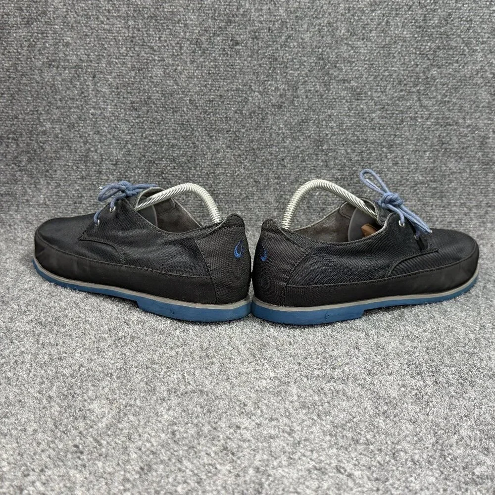 OluKai Honolulu Lace Mesh Boat Shoes Men's Size 12 Blue Nylon Low Lace‎ Sneakers
